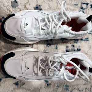 Stella McCartney Adidas White and Black Sneakers